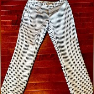 Banana Republic polka dot ankle pant, size 2